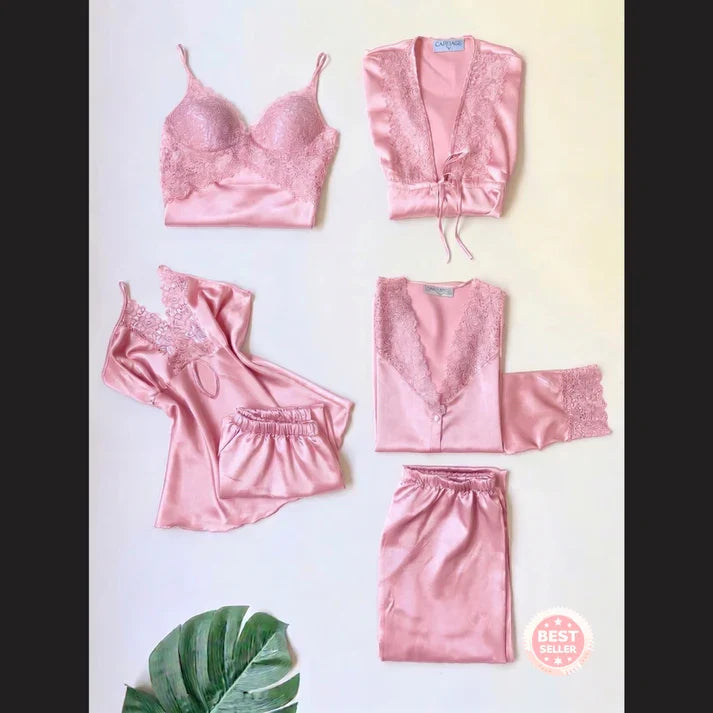 Original Silk | Rose Dreams 6-Piece Nightwear Set