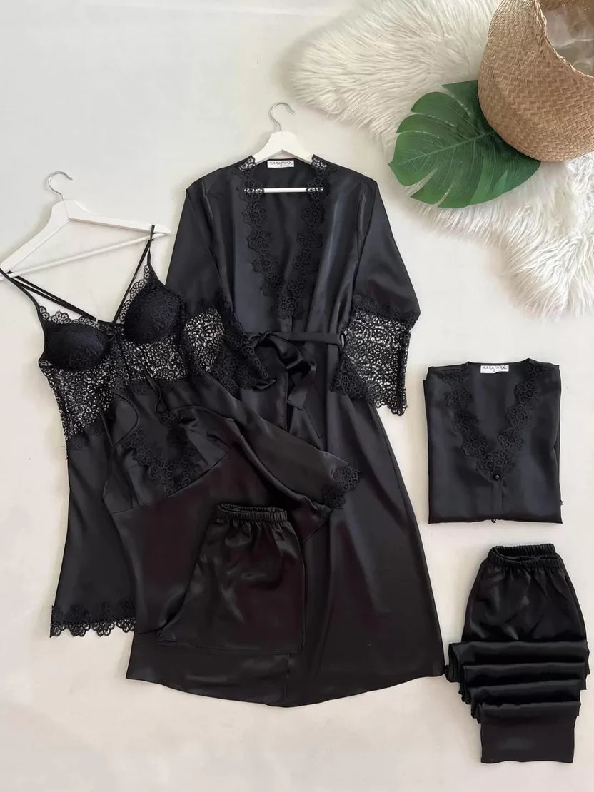 Original Silk | Rose Dreams 6-Piece Nightwear Set