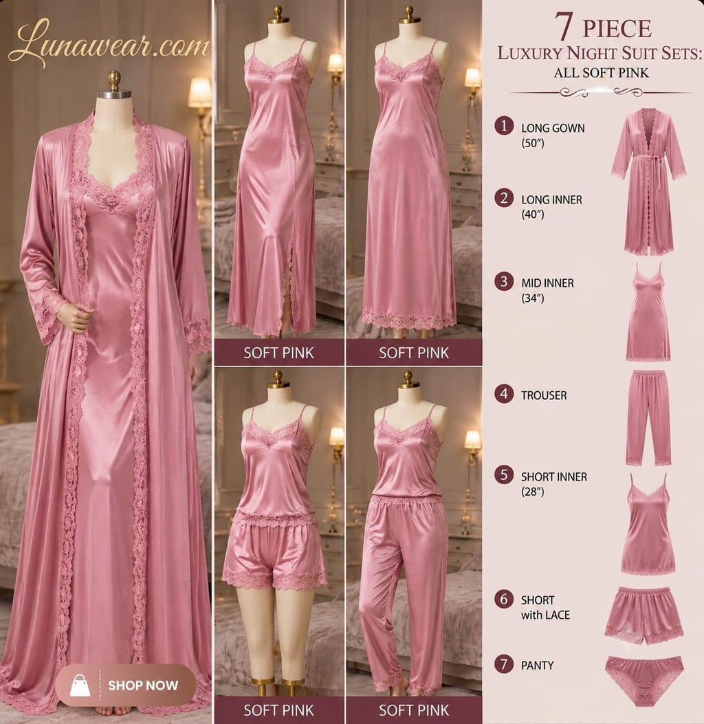 7 Piece | Luxury Night Suit