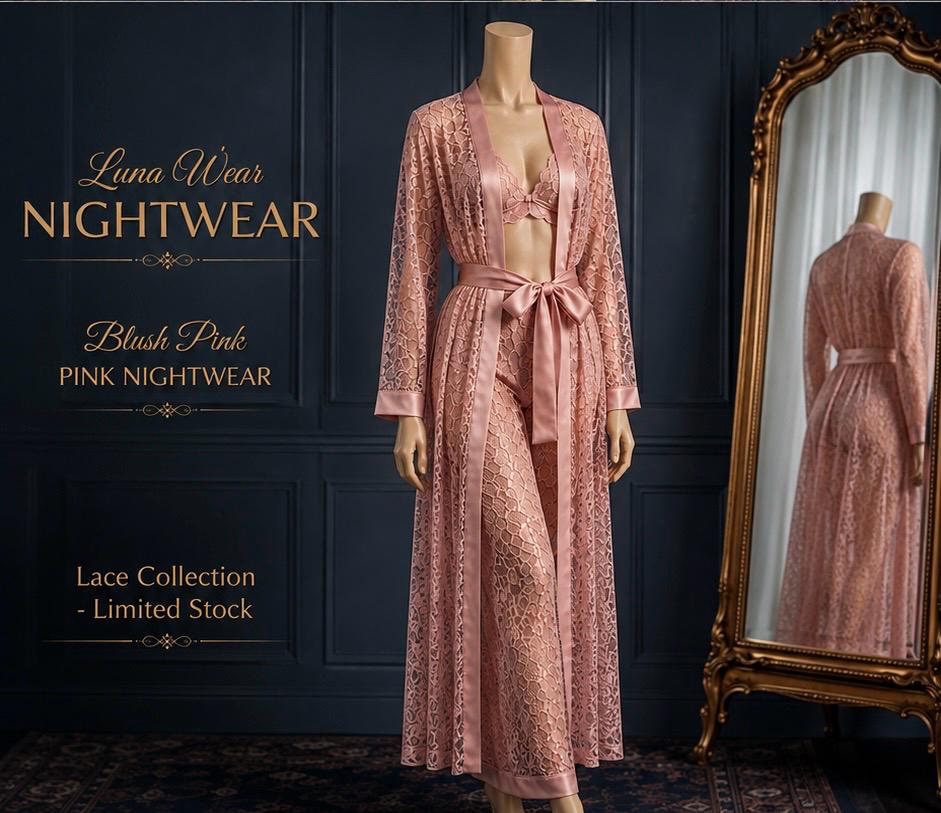 Night wear | lace collection with trouser